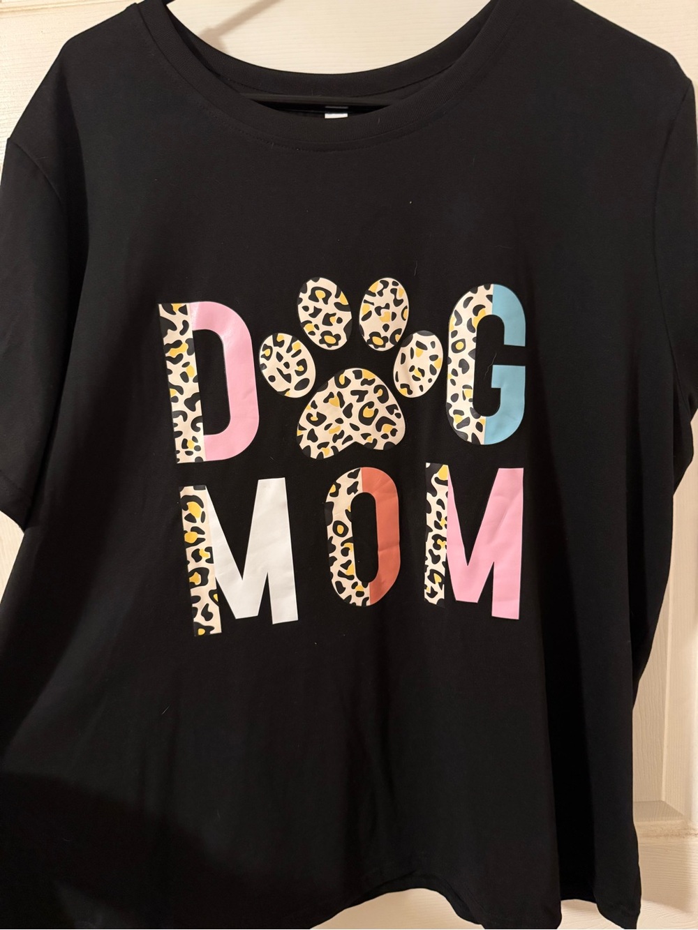 Dog Mom Short Sleeve Tee - Black